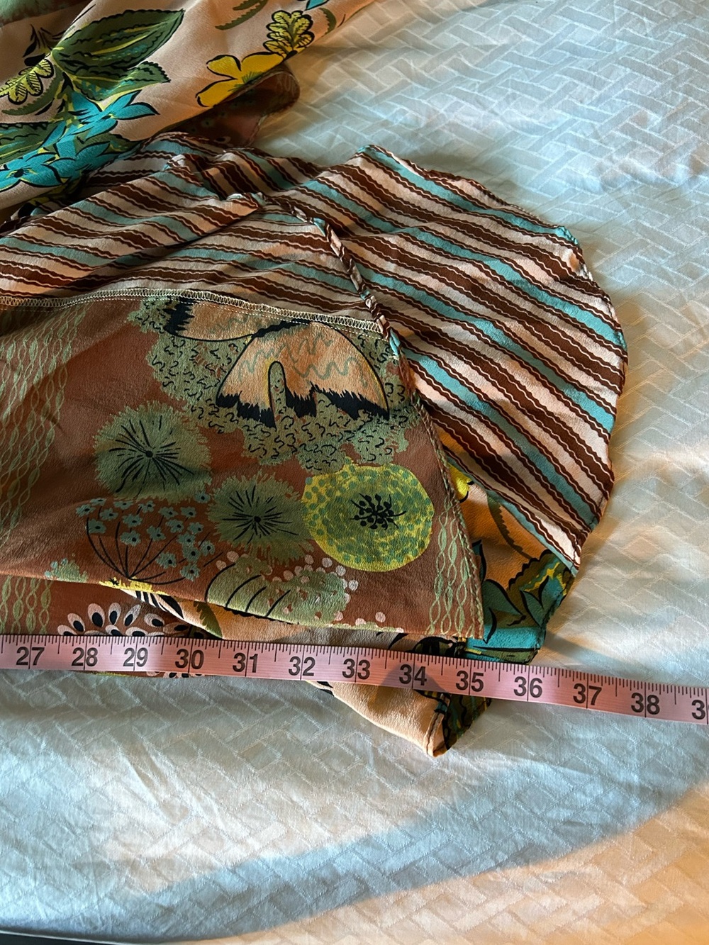 Nanette Lepore VTG Butterfly Print Dress Hankerchief hem *measurements added* - Picture 8 of 8